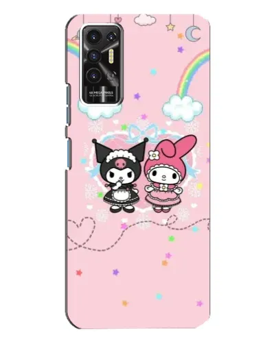 Чехол для TECNO Pova 2 (LE7n) с картинкой «My Melody и Kuromi»