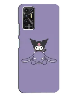 Чехол для TECNO Pova 2 (LE7n) с картинкой «Kuromi на лиловом фоне» Чехол для TECNO Pova 2 (LE7n) с картинкой «Kuromi на лиловом фоне»