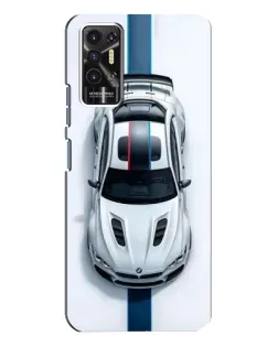 Чехол для TECNO Pova 2 (LE7n) с картинкой «Вид сверху — BMW M»