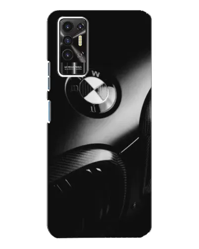 Чехол для TECNO Pova 2 (LE7n) с картинкой «Эмблема BMW — макро»