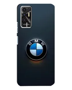 Чехол для TECNO Pova 2 (LE7n) с картинкой «Логотип BMW — минимализм»