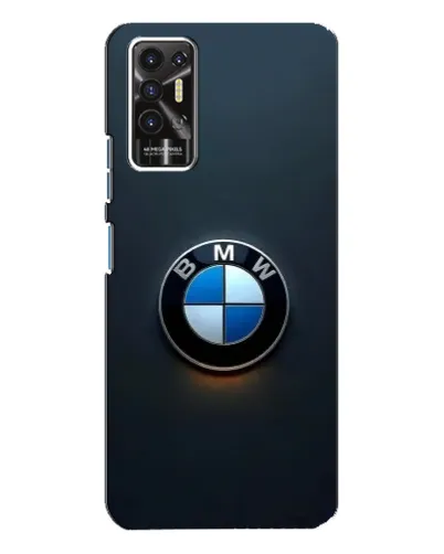Чехол для TECNO Pova 2 (LE7n) с картинкой «Логотип BMW — минимализм»