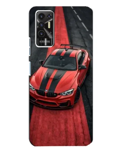 Чехол для TECNO Pova 2 (LE7n) с картинкой «BMW на красной дорожке»