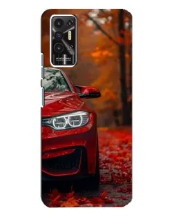 Чехол для TECNO Pova 2 (LE7n) с картинкой «Осенняя BMW M4»