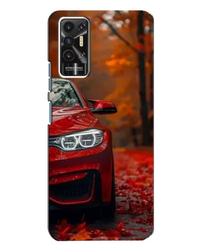 Чехол для TECNO Pova 2 (LE7n) с картинкой «Осенняя BMW M4»