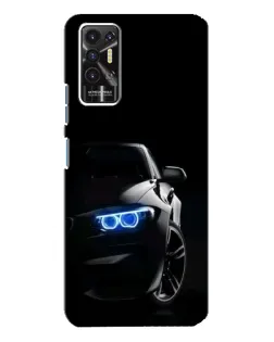 Чехол для TECNO Pova 2 (LE7n) с картинкой «BMW — ночной взгляд»