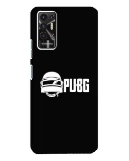 Чехол для TECNO Pova 2 (LE7n) с картинкой «PUBG — классический лого»