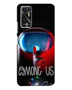 Чехол для TECNO Pova 2 (LE7n) с картинкой «Красный импостер — макро» Чехол для TECNO Pova 2 (LE7n) с картинкой «Красный импостер — макро»
