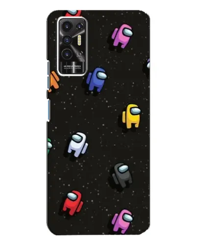 Чехол для TECNO Pova 2 (LE7n) с картинкой «Космический паттерн Among Us» Чехол для TECNO Pova 2 (LE7n) с картинкой «Космический паттерн Among Us»