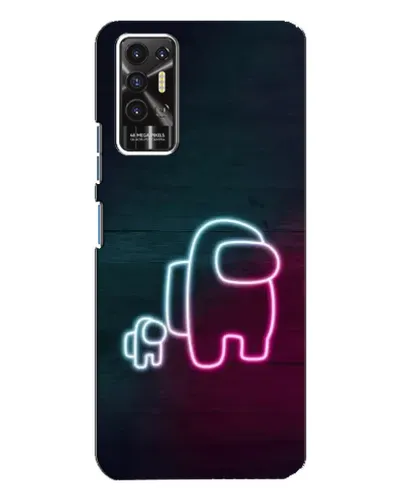 Чехол для TECNO Pova 2 (LE7n) с картинкой «Among Us неон-арт» Чехол для TECNO Pova 2 (LE7n) с картинкой «Among Us неон-арт»