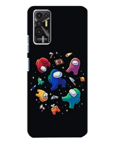 Чехол для TECNO Pova 2 (LE7n) с картинкой «Among Us космос» Чехол для TECNO Pova 2 (LE7n) с картинкой «Among Us космос»