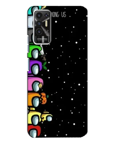 Чехол для TECNO Pova 2 (LE7n) с картинкой «Команда Among Us» Чехол для TECNO Pova 2 (LE7n) с картинкой «Команда Among Us»