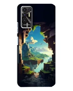 Чехол для TECNO Pova 2 (LE7n) с картинкой «Вид из пещеры»