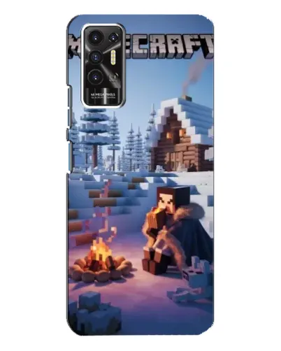 Чохол для TECNO Pova 2 (LE7n) з картинкою «Зимовий Minecraft» Чохол для TECNO Pova 2 (LE7n) з картинкою «Зимовий Minecraft»