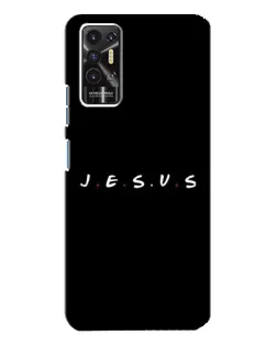 Чехол для TECNO Pova 2 (LE7n) с картинкой «Точки веры J.E.S.U.S.»