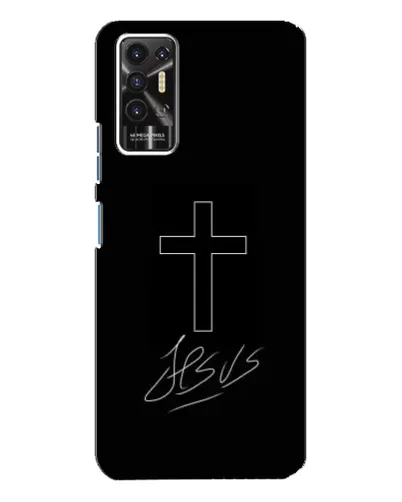 Чехол для TECNO Pova 2 (LE7n) с картинкой «Графический крест Jesus» Чехол для TECNO Pova 2 (LE7n) с картинкой «Графический крест Jesus»