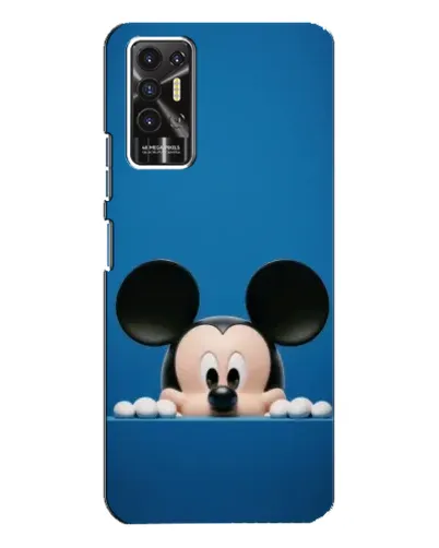 Чехол для TECNO Pova 2 (LE7n) с картинкой «Микки выглядывает»