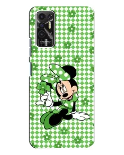Чехол для TECNO Pova 2 (LE7n) с картинкой «Mickey в клетку»
