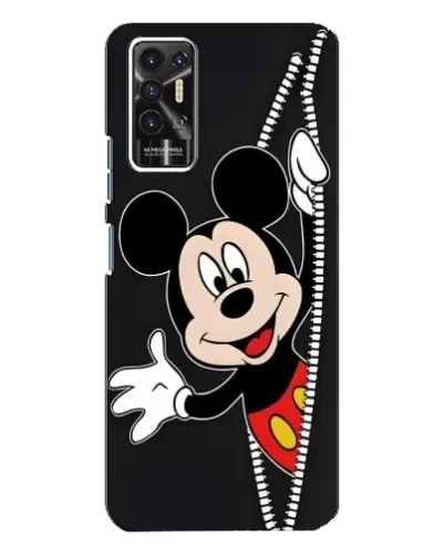 Чехол для TECNO Pova 2 (LE7n) с картинкой «Микки раздвигает стены»