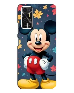 Чехол для TECNO Pova 2 (LE7n) с картинкой «Осенний Mickey Mouse»