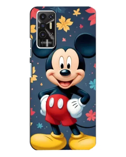 Чехол для TECNO Pova 2 (LE7n) с картинкой «Осенний Mickey Mouse»