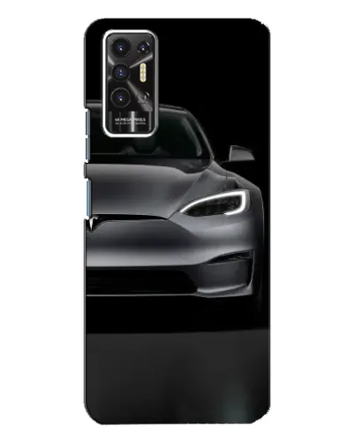 Чехол для TECNO Pova 2 (LE7n) с картинкой «Tesla Model S Look»