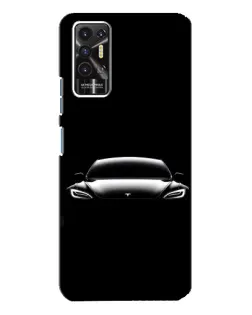 Чехол для TECNO Pova 2 (LE7n) с картинкой «Фары Tesla Night»