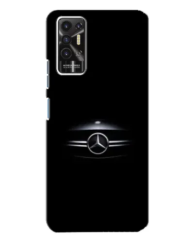 Чехол для TECNO Pova 2 (LE7n) с картинкой «Mercedes — абстрактные линии»