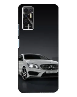 Чехол для TECNO Pova 2 (LE7n) с картинкой «Mercedes AMG GT Silver»