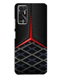 Чехол для TECNO Pova 2 (LE7n) с картинкой «Mercedes Carbon Grid»