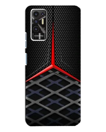 Чехол для TECNO Pova 2 (LE7n) с картинкой «Mercedes Carbon Grid»