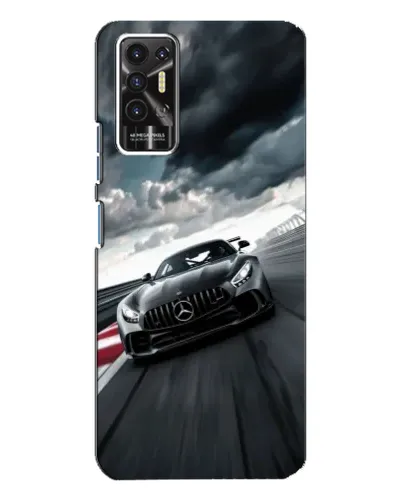Чехол для TECNO Pova 2 (LE7n) с картинкой «Гоночный Mercedes AMG»