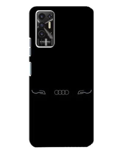 Чехол для TECNO Pova 2 (LE7n) с картинкой «Audi — световой подпись»