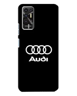 Чехол для TECNO Pova 2 (LE7n) с картинкой «Классическое лого Audi»