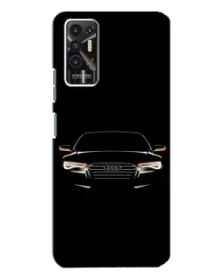 Чехол для TECNO Pova 2 (LE7n) с картинкой «Audi — ночной контур» Чехол для TECNO Pova 2 (LE7n) с картинкой «Audi — ночной контур»
