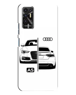 Чехол для TECNO Pova 2 (LE7n) с картинкой «Audi — контрастный дизайн» Чехол для TECNO Pova 2 (LE7n) с картинкой «Audi — контрастный дизайн»