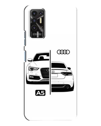 Чехол для TECNO Pova 2 (LE7n) с картинкой «Audi — контрастный дизайн»