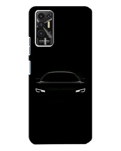 Чехол для TECNO Pova 2 (LE7n) с картинкой «Взгляд Audi в темноте»