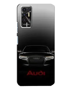 Чехол для TECNO Pova 2 (LE7n) с картинкой «Audi — градиентный контур» Чехол для TECNO Pova 2 (LE7n) с картинкой «Audi — градиентный контур»