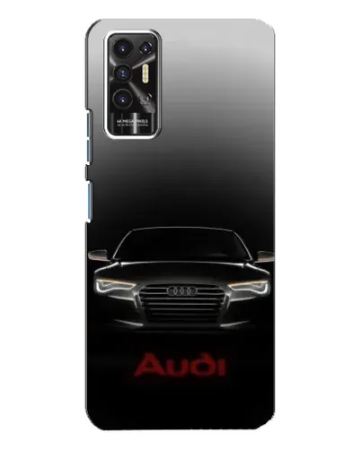 Чехол для TECNO Pova 2 (LE7n) с картинкой «Audi — градиентный контур»