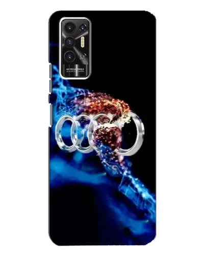 Чехол для TECNO Pova 2 (LE7n) с картинкой «Энергия лого Audi»