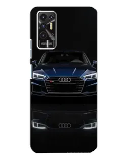 Чехол для TECNO Pova 2 (LE7n) с картинкой «Audi — ночное отражение» Чехол для TECNO Pova 2 (LE7n) с картинкой «Audi — ночное отражение»