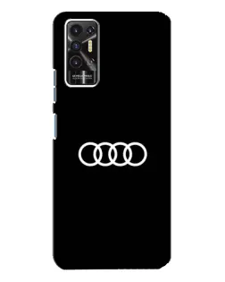 Чехол для TECNO Pova 2 (LE7n) с картинкой «Audi White Logo» Чехол для TECNO Pova 2 (LE7n) с картинкой «Audi White Logo»