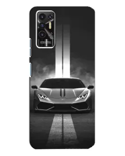 Чехол для TECNO Pova 2 (LE7n) с картинкой «Lamborghini симметрия дорог» Чехол для TECNO Pova 2 (LE7n) с картинкой «Lamborghini симметрия дорог»