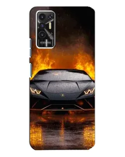 Чехол для TECNO Pova 2 (LE7n) с картинкой «Lamborghini в огне» Чехол для TECNO Pova 2 (LE7n) с картинкой «Lamborghini в огне»