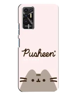 Чохол для TECNO Pova 2 (LE7n) з картинкою «Pusheen логотип»