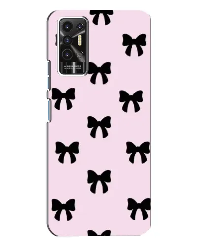 Чехол для TECNO Pova 2 (LE7n) с картинкой «Черные банты Coquette» Чехол для TECNO Pova 2 (LE7n) с картинкой «Черные банты Coquette»