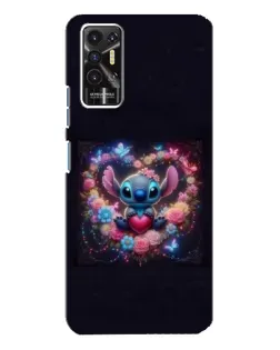Чехол для TECNO Pova 2 (LE7n) с картинкой «Stitch в цветах» Чехол для TECNO Pova 2 (LE7n) с картинкой «Stitch в цветах»