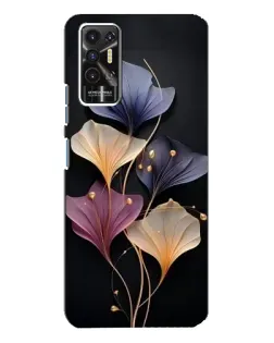 Чехол для TECNO Pova 2 (LE7n) с картинкой «Лиловые цветы грации»