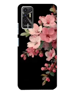 Чехол для TECNO Pova 2 (LE7n) с картинкой «Розовая ветка сакуры»